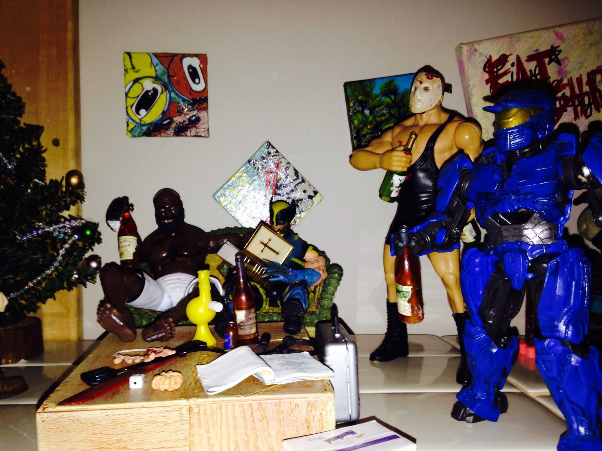 Action Figure Party Scene 10 Steps Instructables