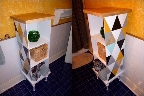 Funky Cabinet Made From Repurposed/found Items