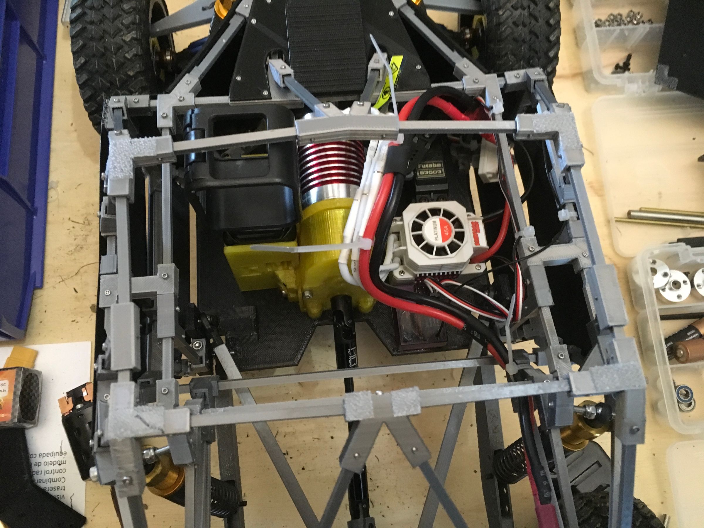 3D Printed 1/10 Remote Controlled Trophy Truck | Scale RC Suspension ...