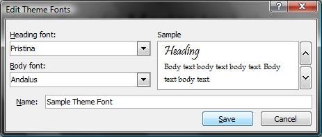 Creating Your Own Font Theme