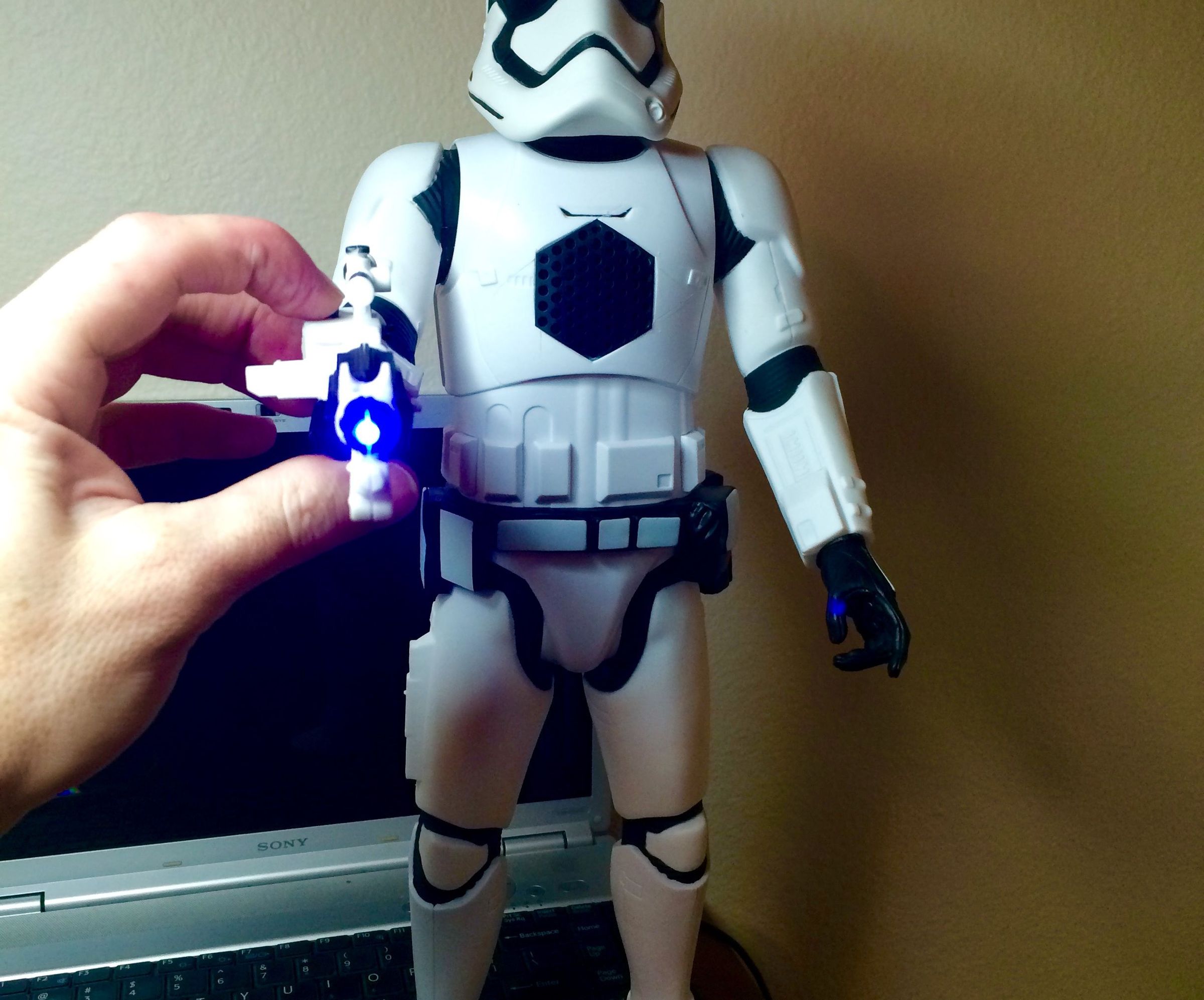 Storm Trooper Vs. Bluetooth Speaker