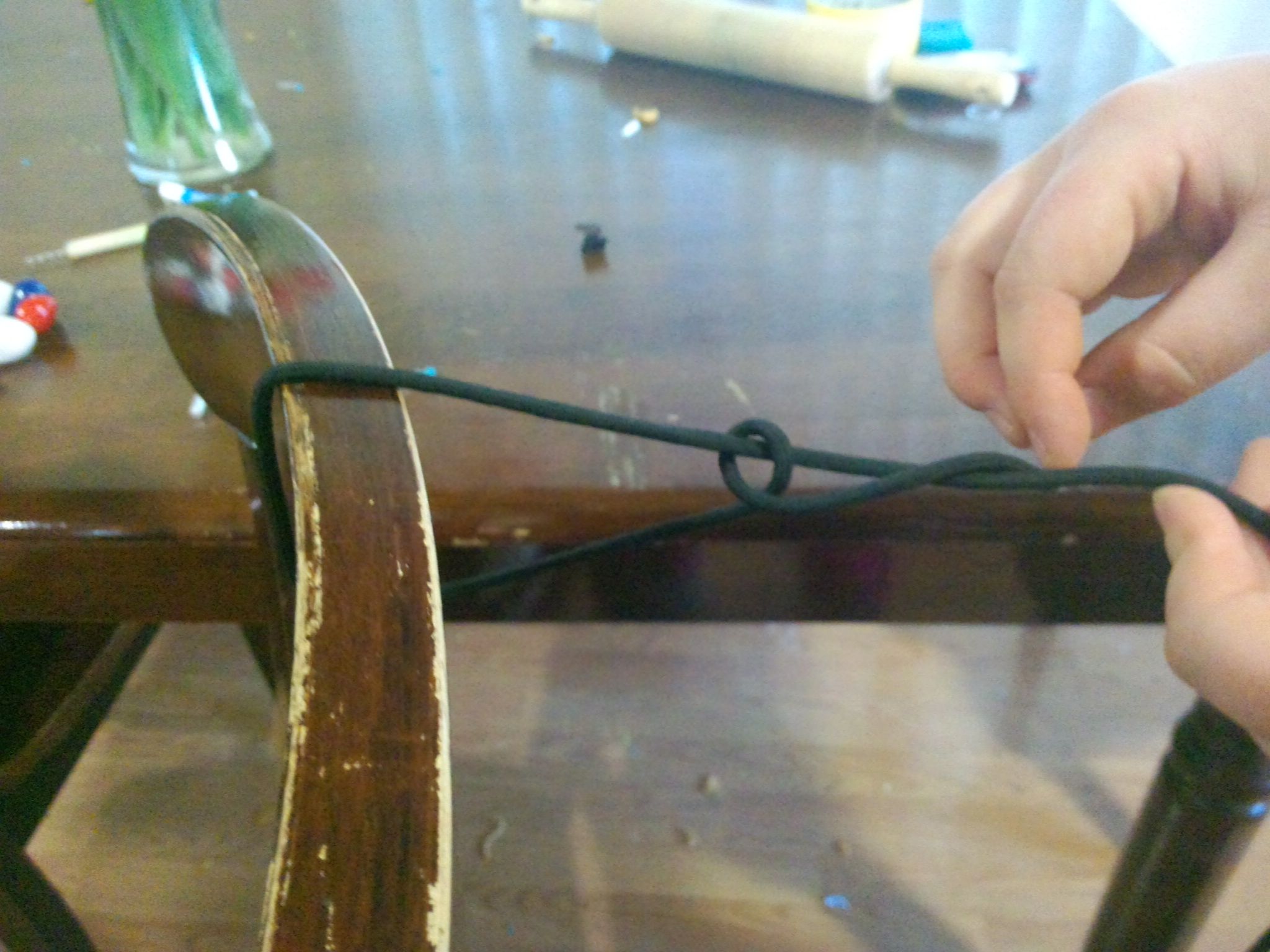 How to Tie Two Halfhitches and a Tautline Hitch. 9 Steps