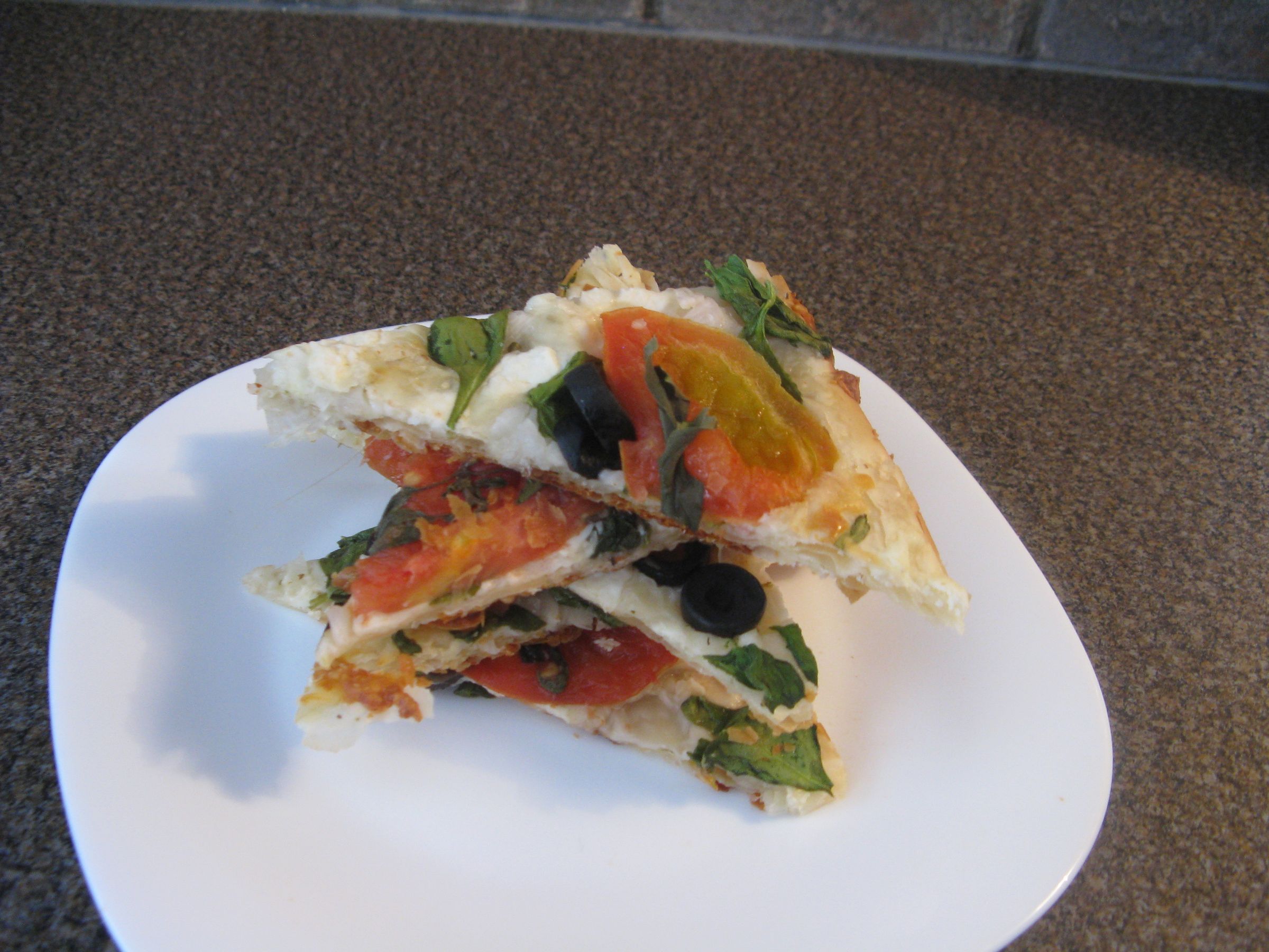 Spectacular Stacked Phyllo Pizza Snack