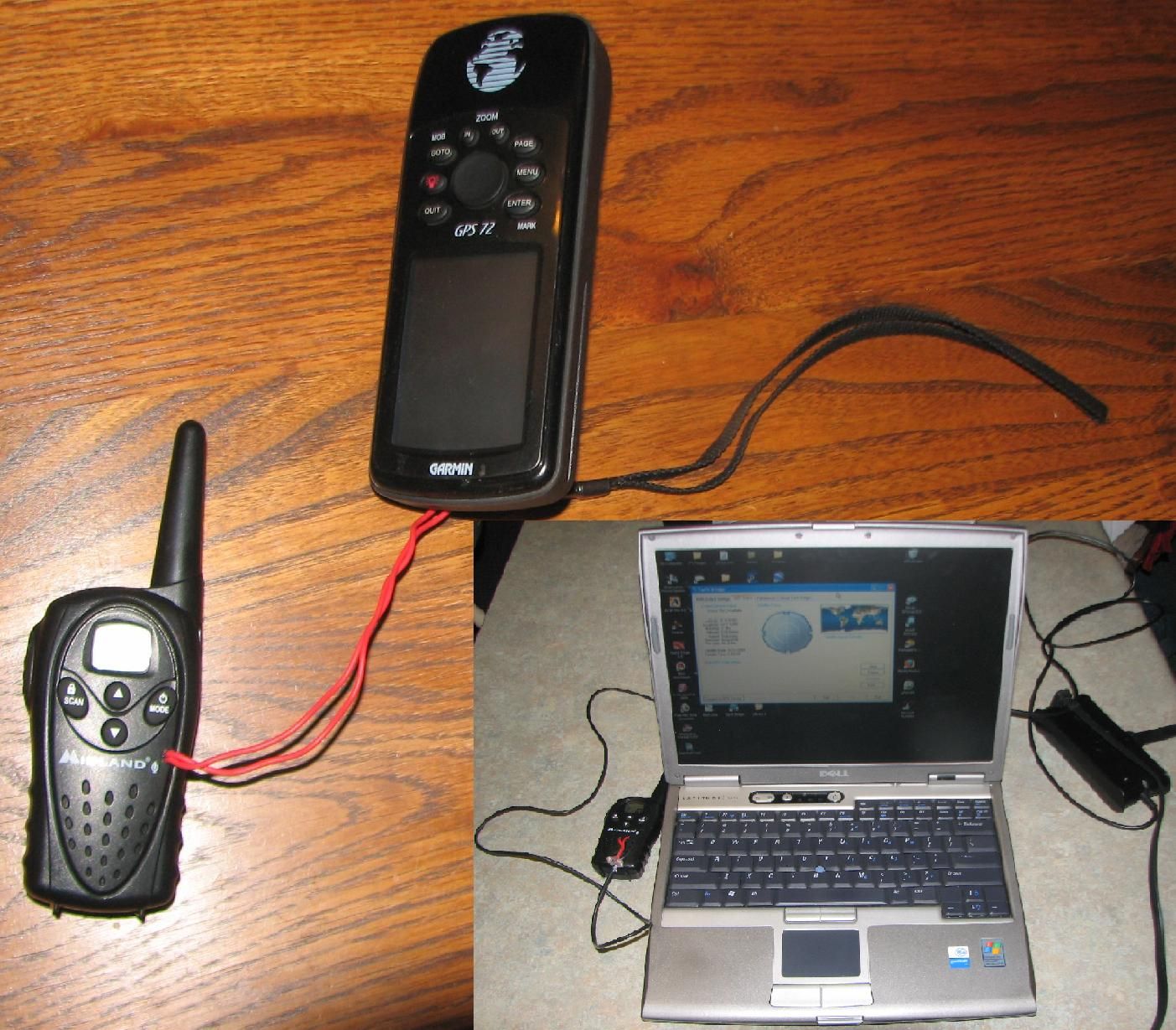 Crude Tracking Device from a GPS And Two-Way Radios