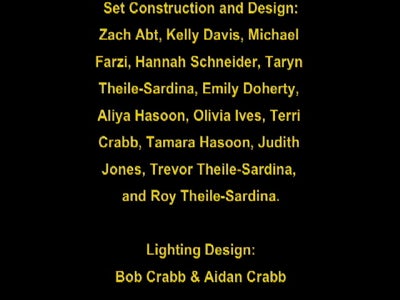 Post Production: Credits