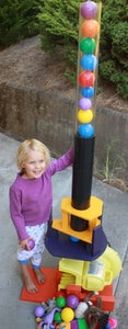 Túnel De Viento Vertical Para Juguetes Y Pelotas Para Niños