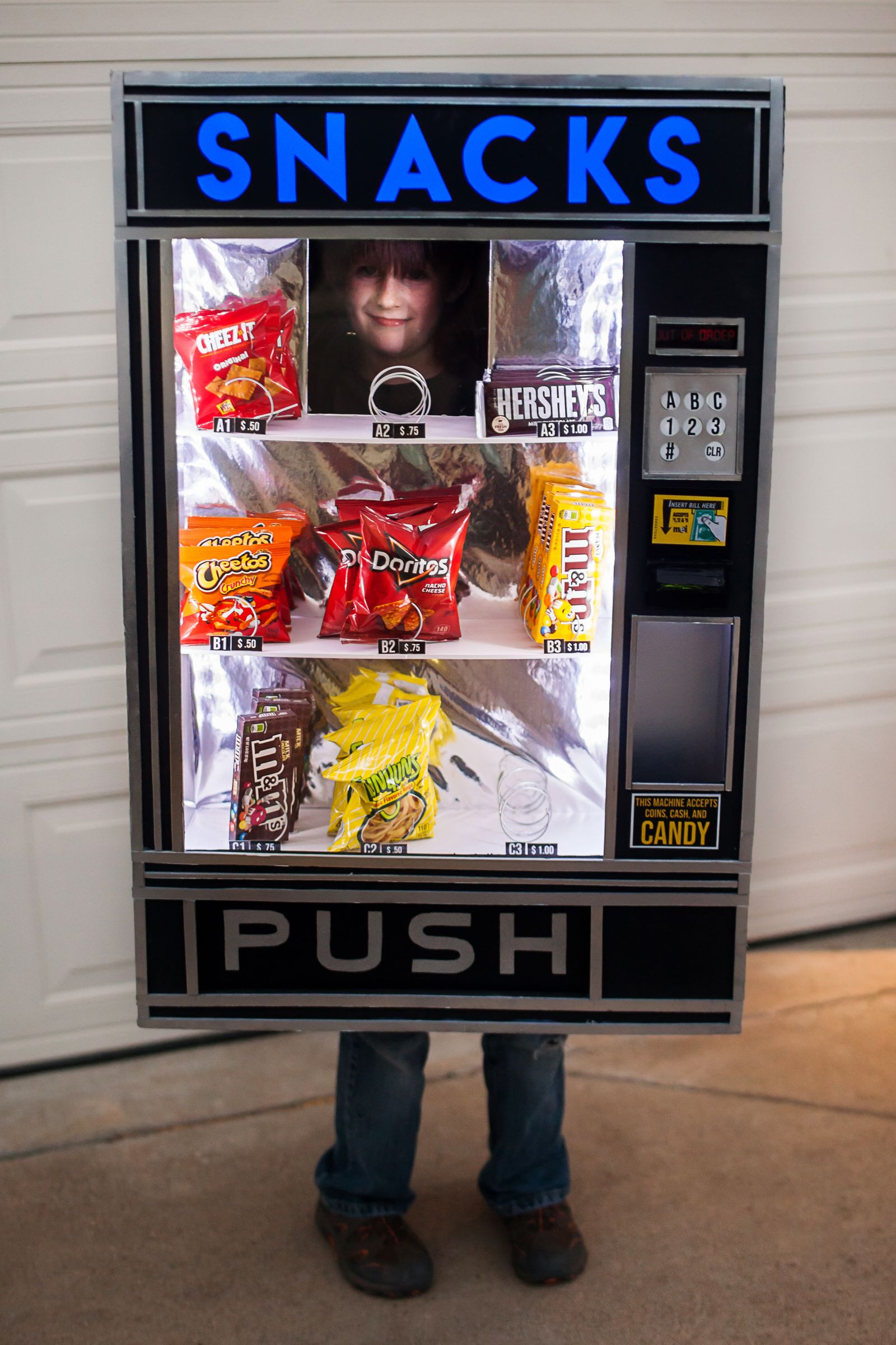 Vending Machine Costume With Working Lights 7 Steps (with Pictures
