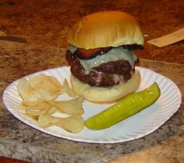 Stuffed Cheese Burger