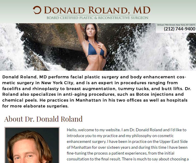 Donald Roland, MD Infographics