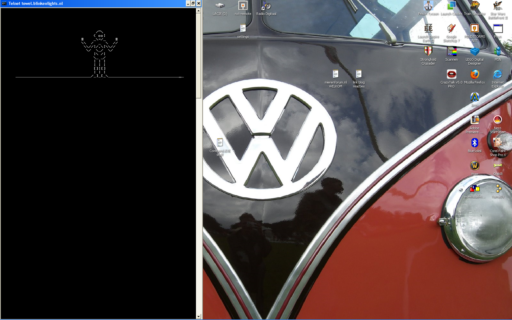 Watch Starwars on Command EXE