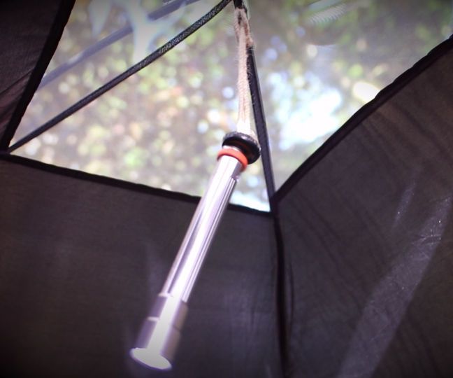 Light up your tent with Sugru, magnets & a bottle cap!