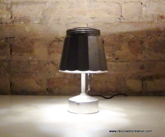 Lamp Made Out of an Italian Coffee Maker