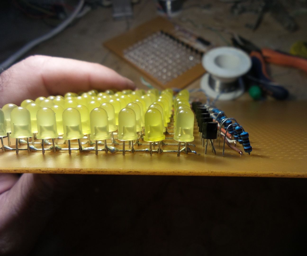 10x8leds En 3 Horas SIN CABLES PUENTE 