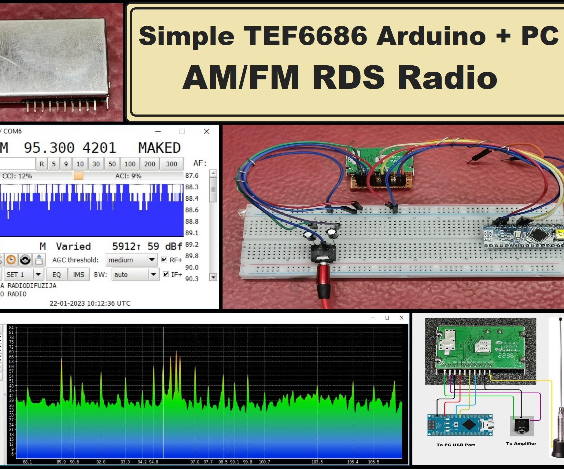 Simple TEF6686 Arduino + PC AM-FM Radio Receiver : 4 Steps - Instructables