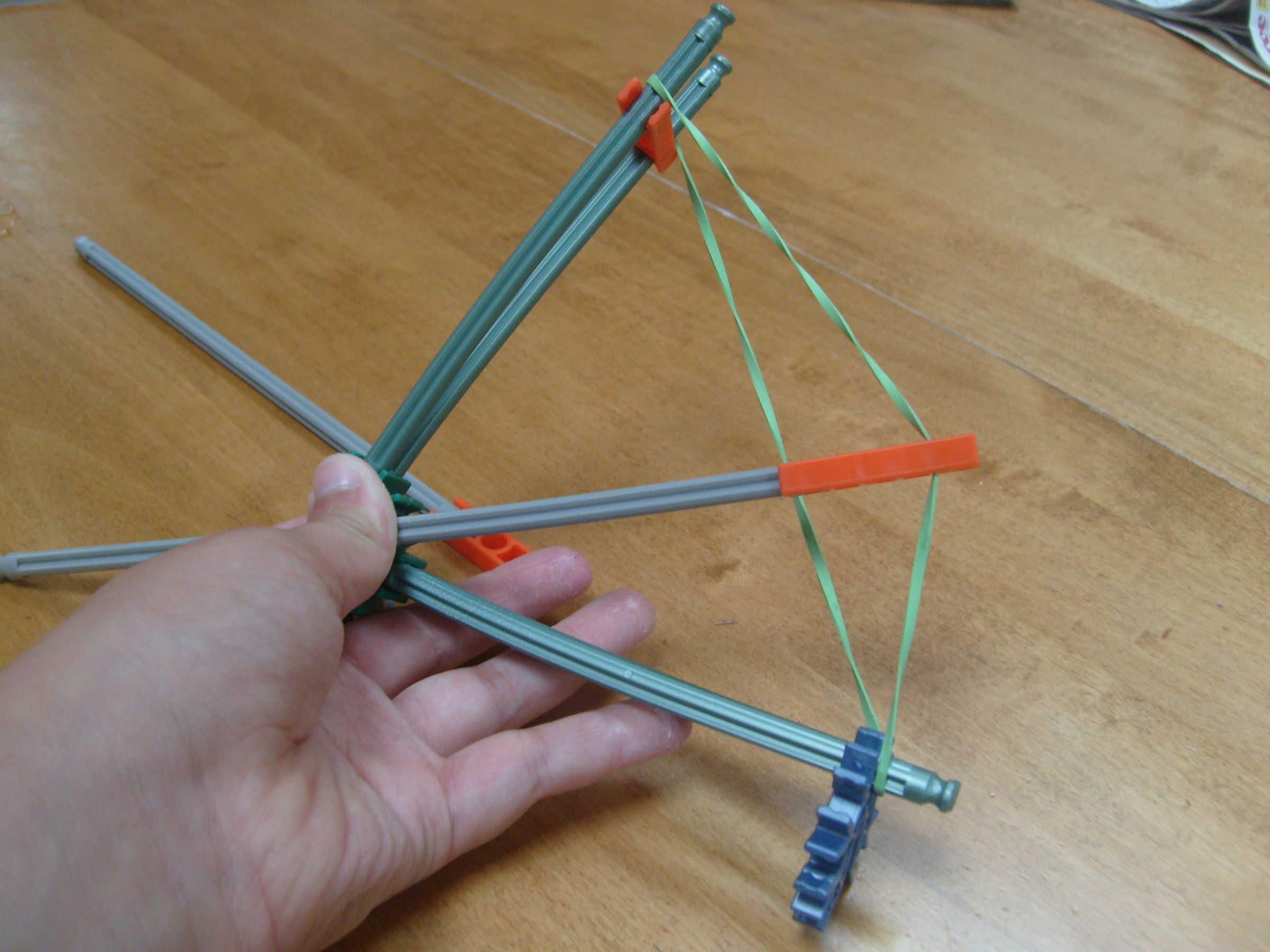 Make a Mini Double-Shot Knex Bow &amp; Arrow