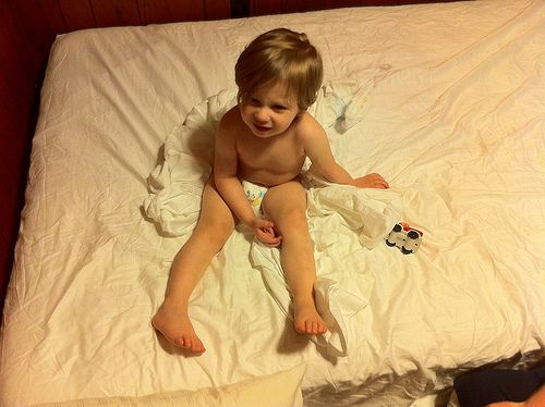 How to Keep a Diaper on a Toddler