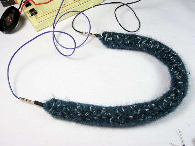 Felted Crochet Stretch Sensor