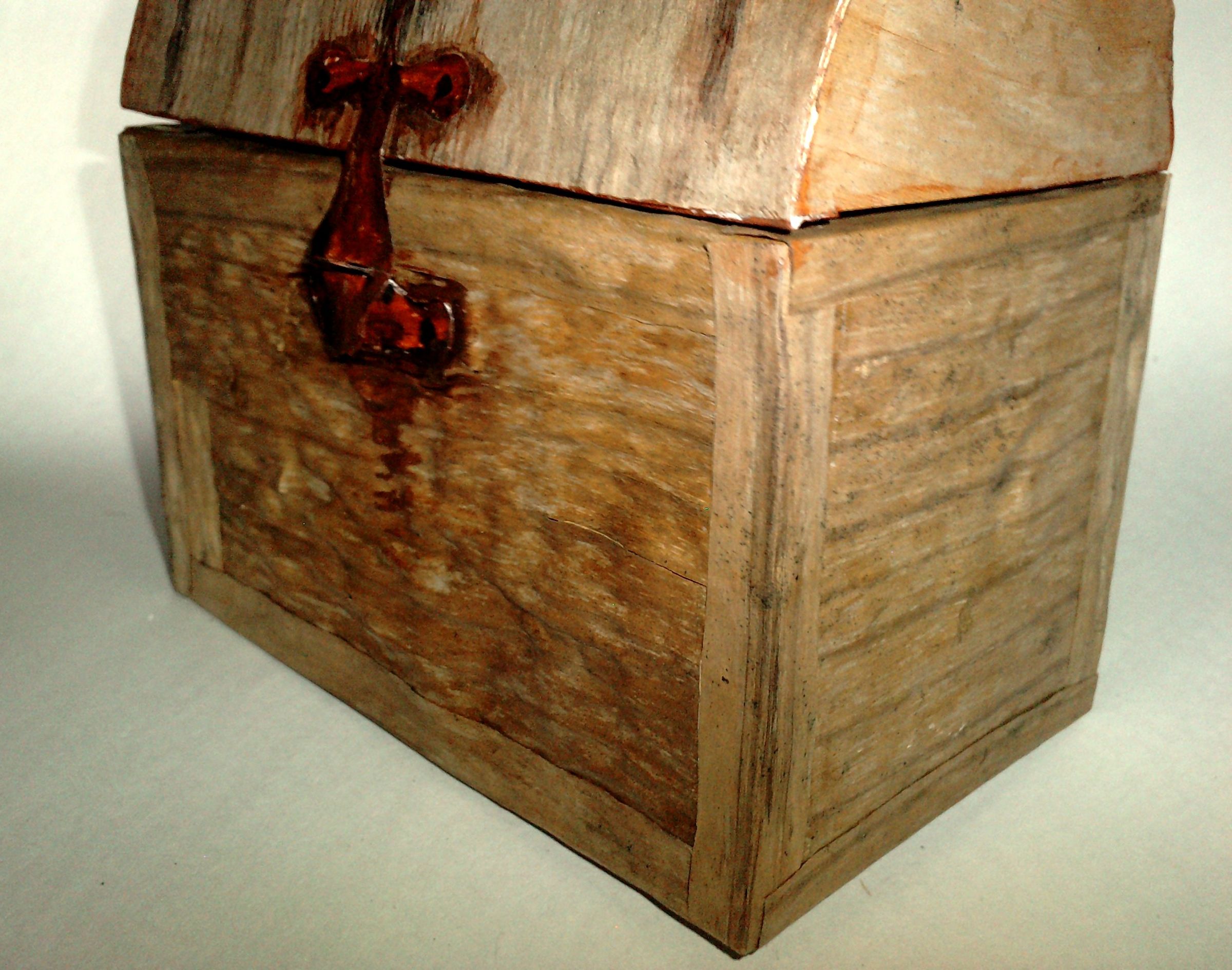 Cheap Treasure Chest Box (REAL Wood LOOK) 6 Steps (with Pictures