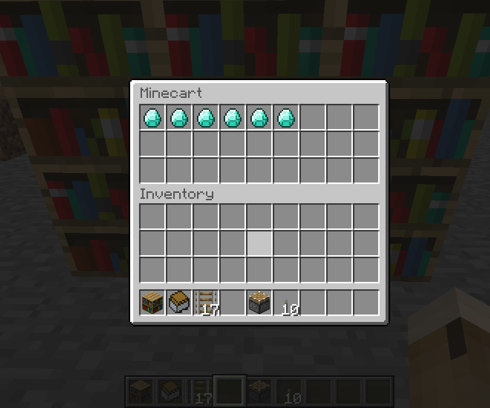 How to Make a Bookshelf Safe in Minecraft.