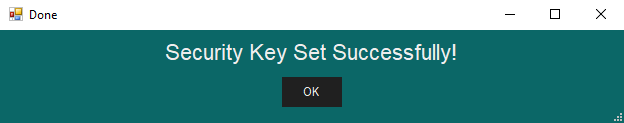 Launch the Software and Set Security Key
