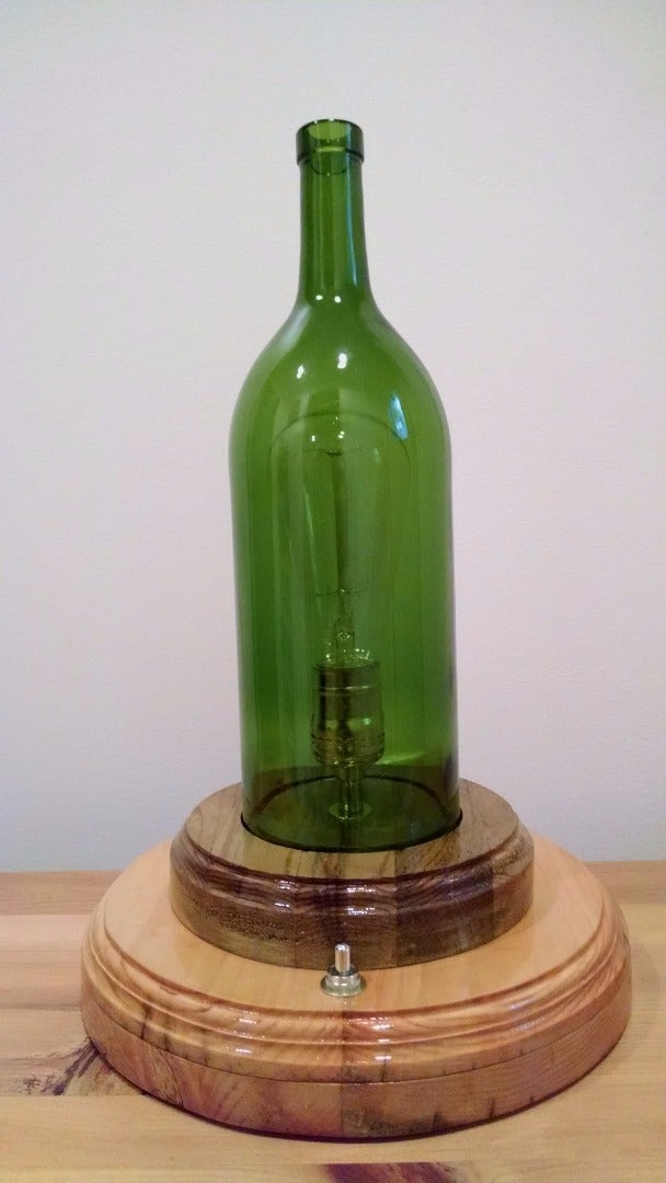 Wine Bottle Edison Bulb Lamp