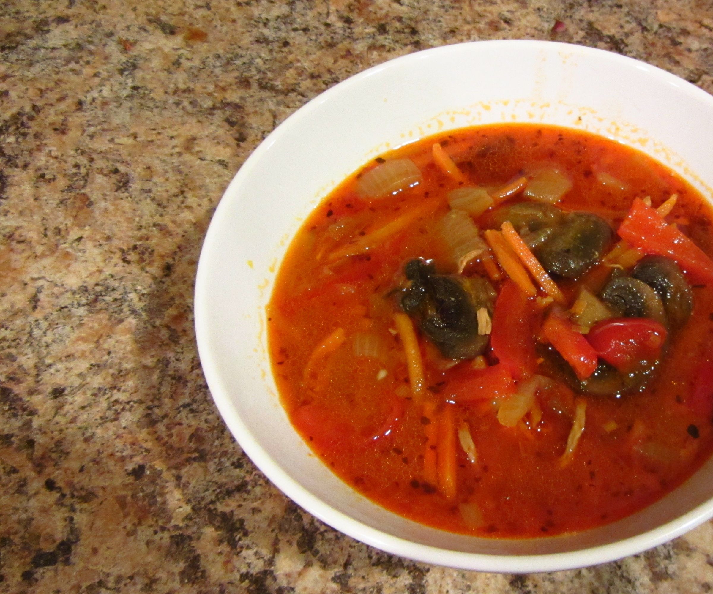Thai Coconut Vegetable Chicken Soup