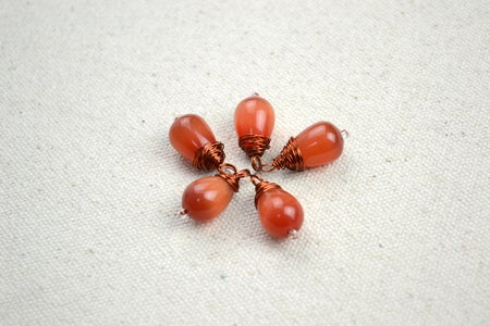 Create a Bail for the Drop Beads