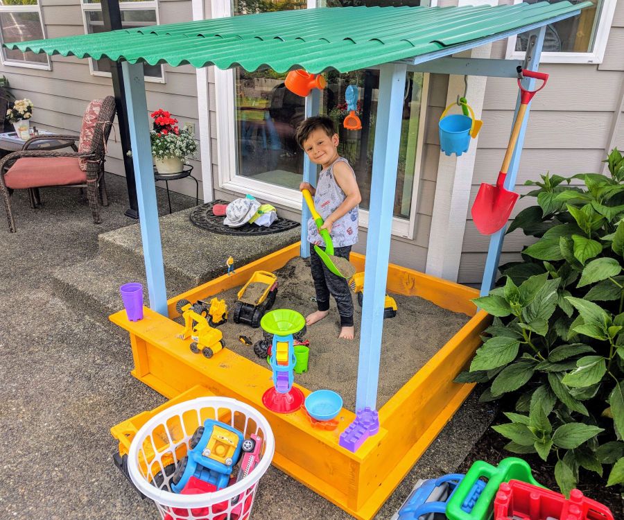 How I Built This Sand Box for My Son on a $150 Budget