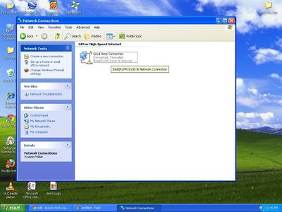 How to Find Your Default IP Gateway (Windows XP)