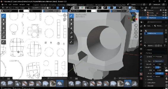 Texture Painting the Model