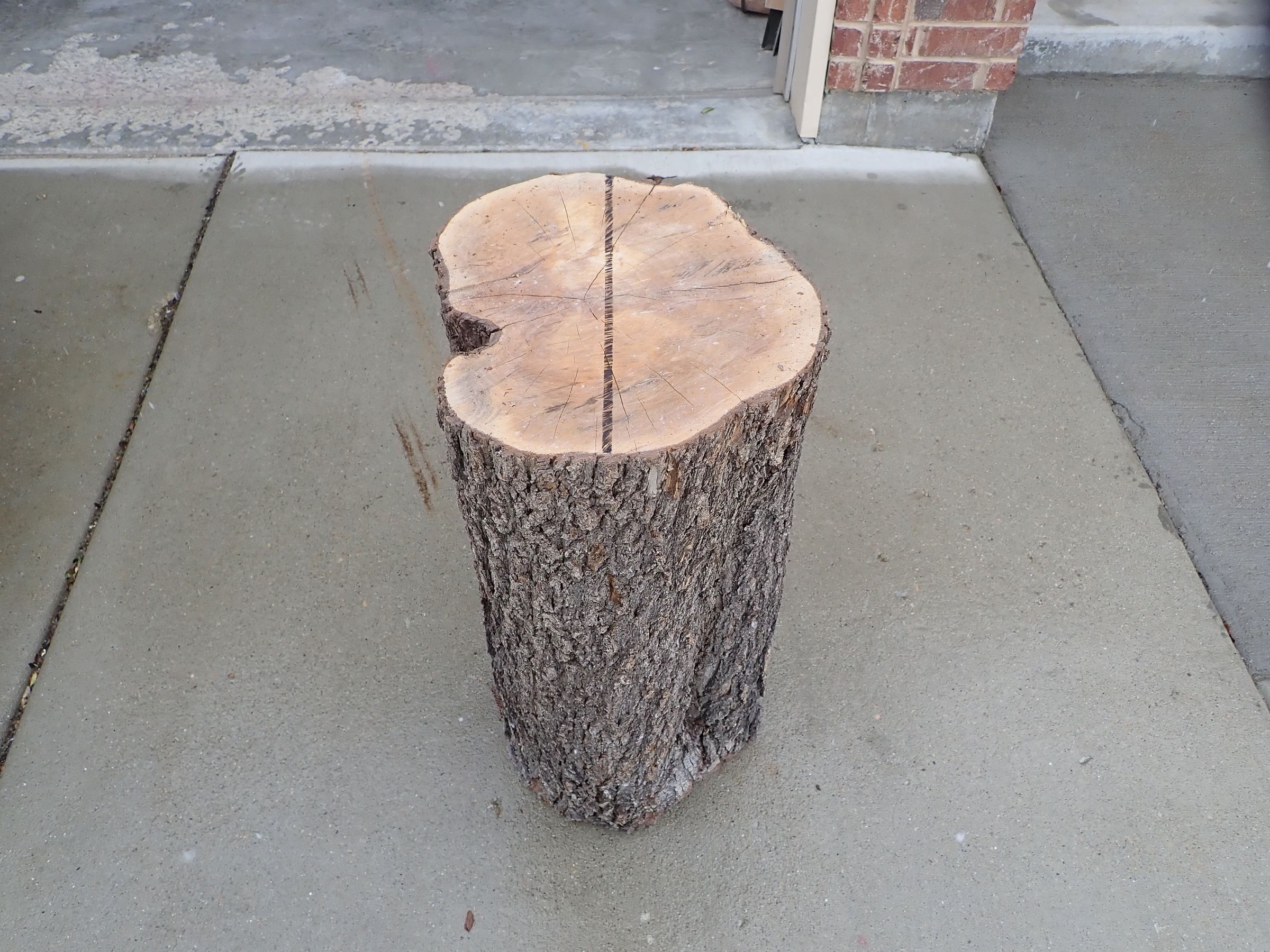 Simple Garden Bench From a Log 11 Steps (with Pictures) Instructables