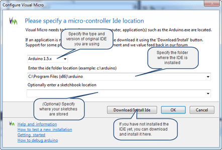 Setup the Location of the Arduino IDE