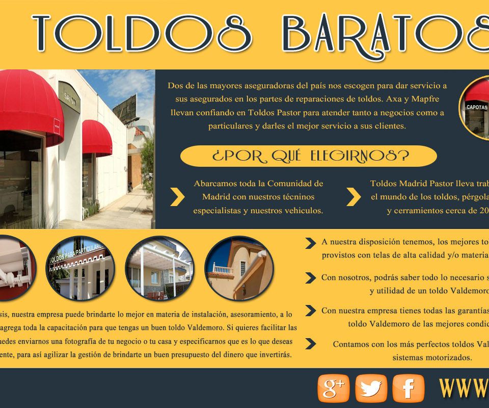 Toldos Baratos Madrid