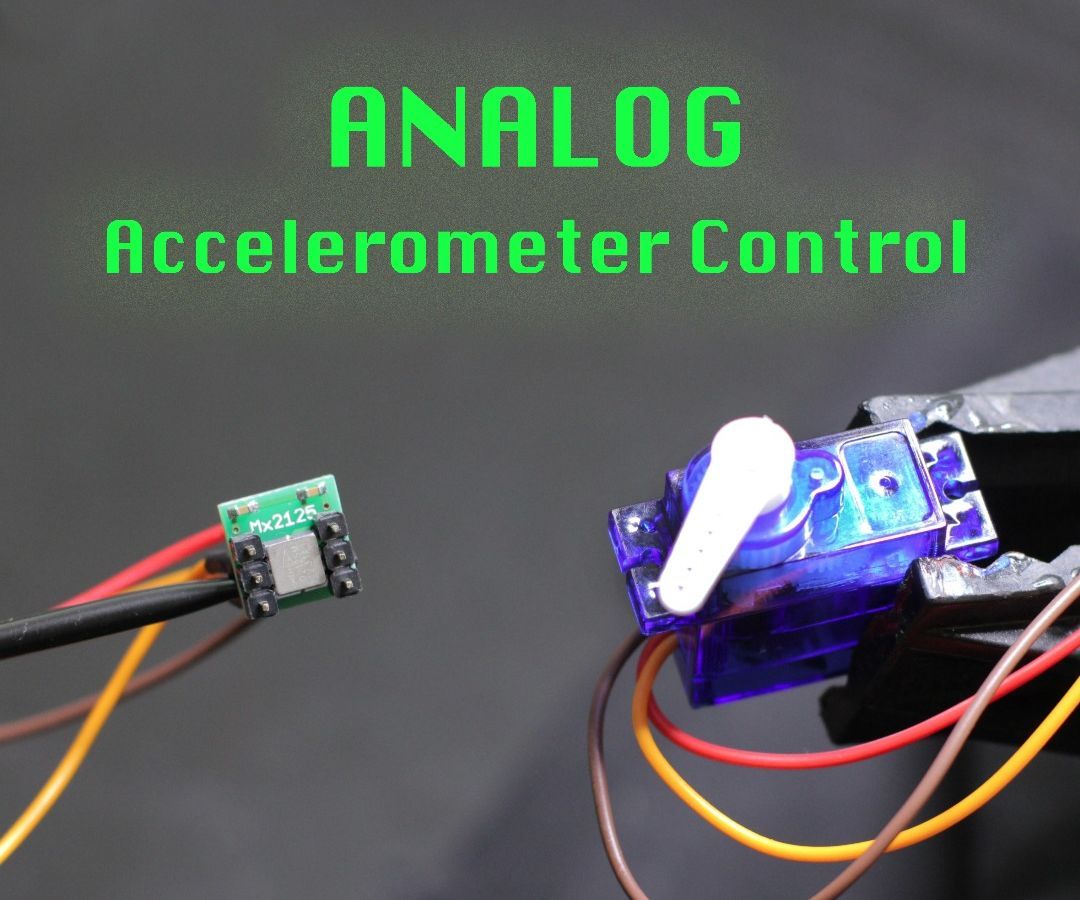 Analog Accelerometer Control of a Servo