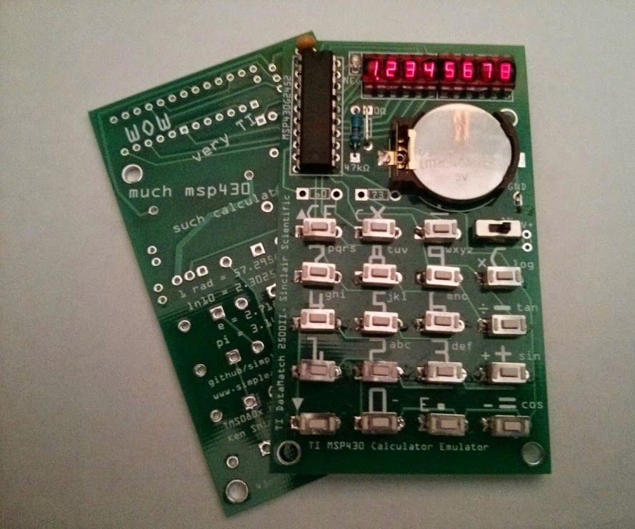 Vintage TI DataMath / Sinclair Scientific Calculator Emulator 5 Steps