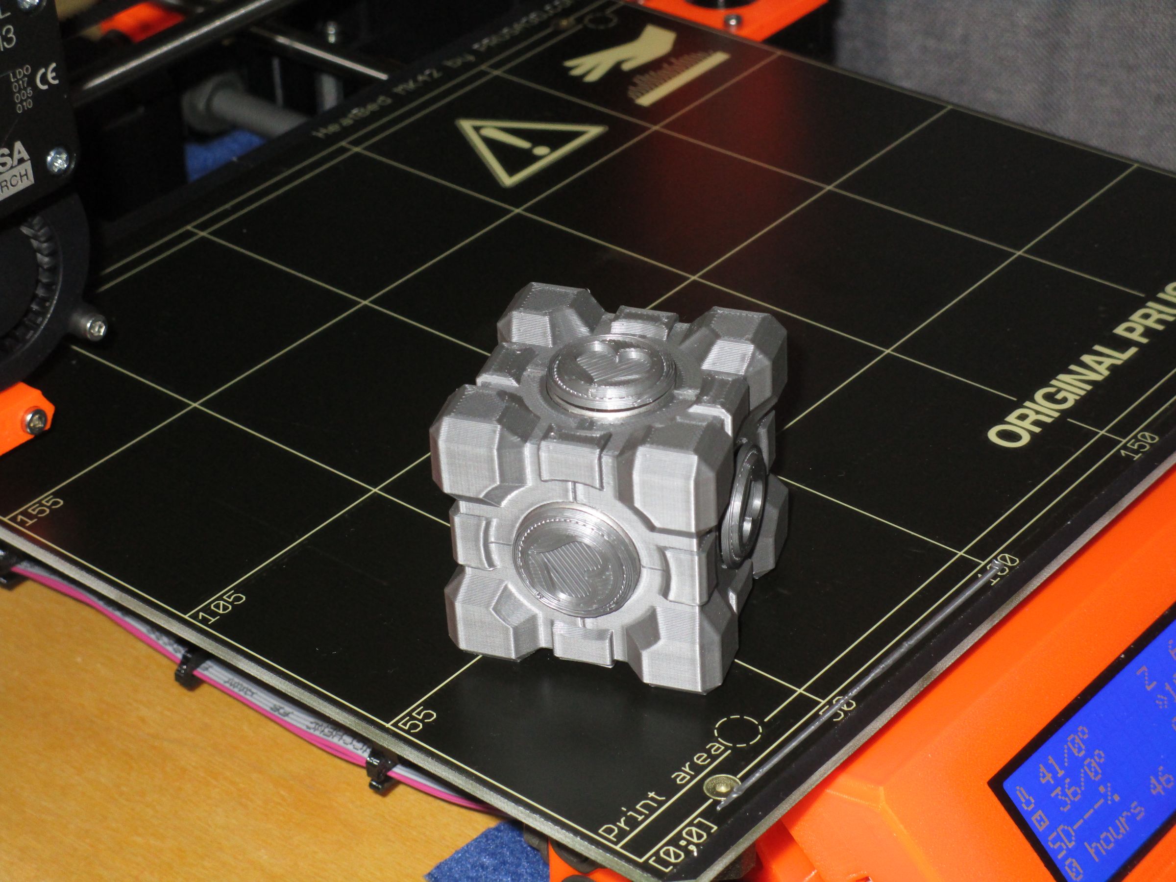 Weighted Companion Cube Fidget Spinner