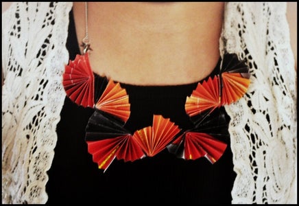 Paper Fold Necklace