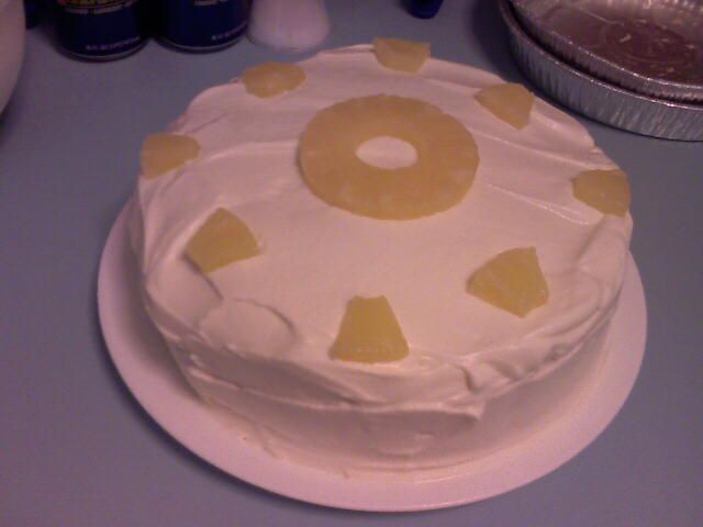 Malibu Coconut Pineapple Cake