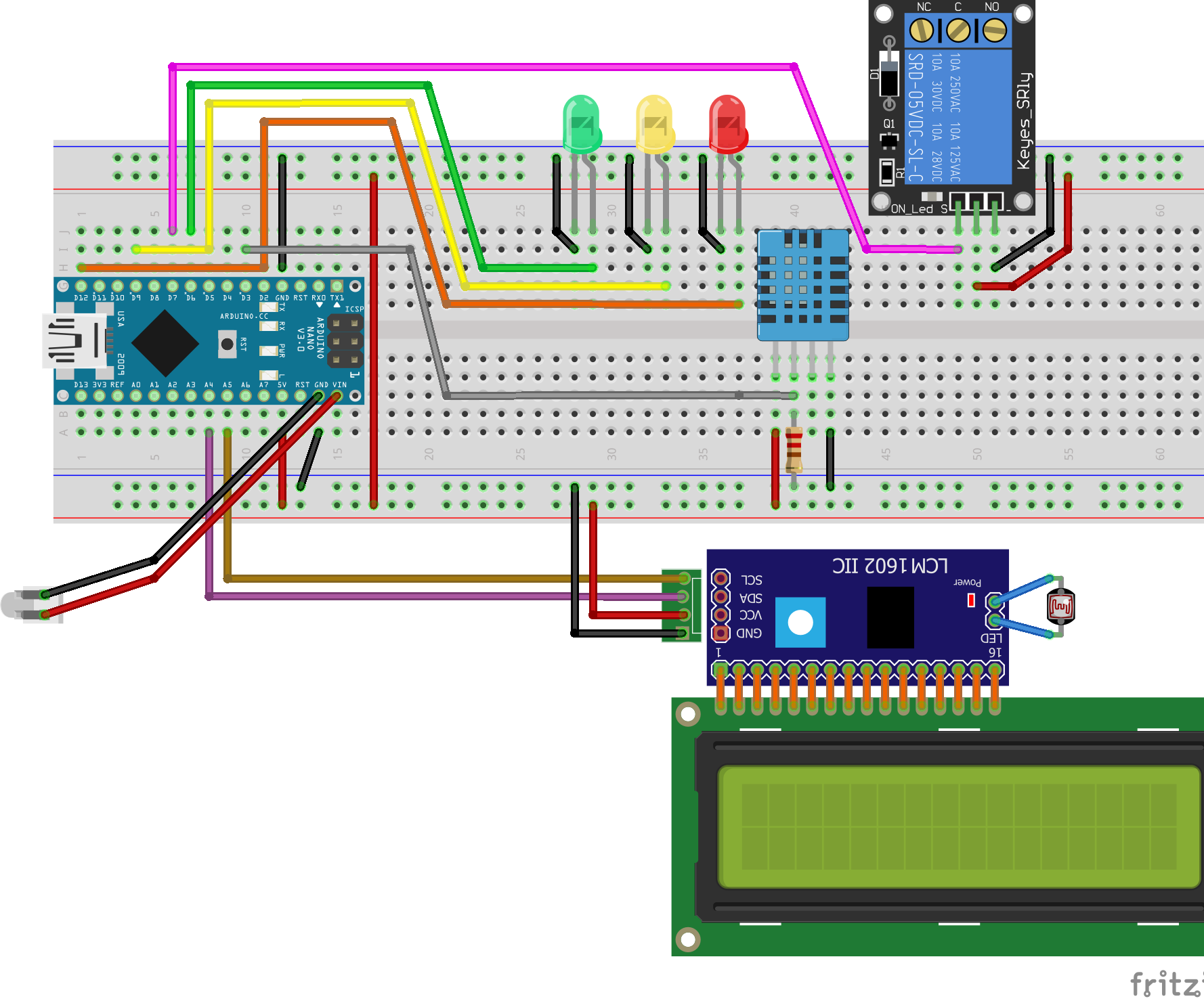 Control De Ventilador De Piso Con Arduino Y DHT11
