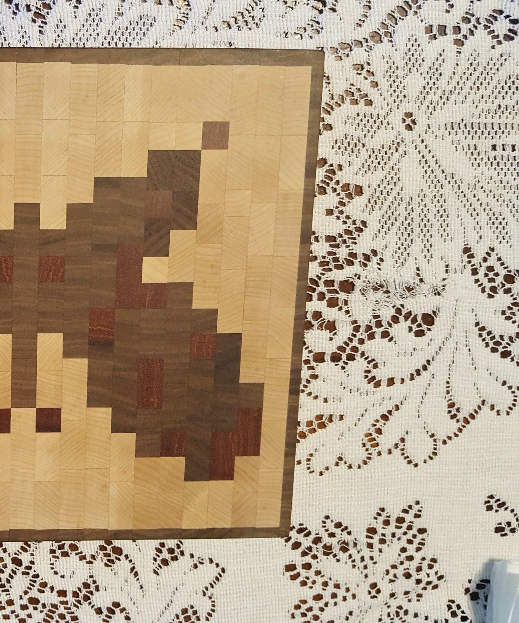 Pixel Butterfly Cutting Board