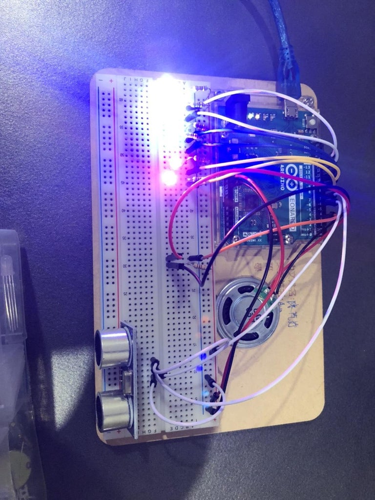 Arduino Distance Detector With a Buzzer and LED's : 3 Steps - Instructables