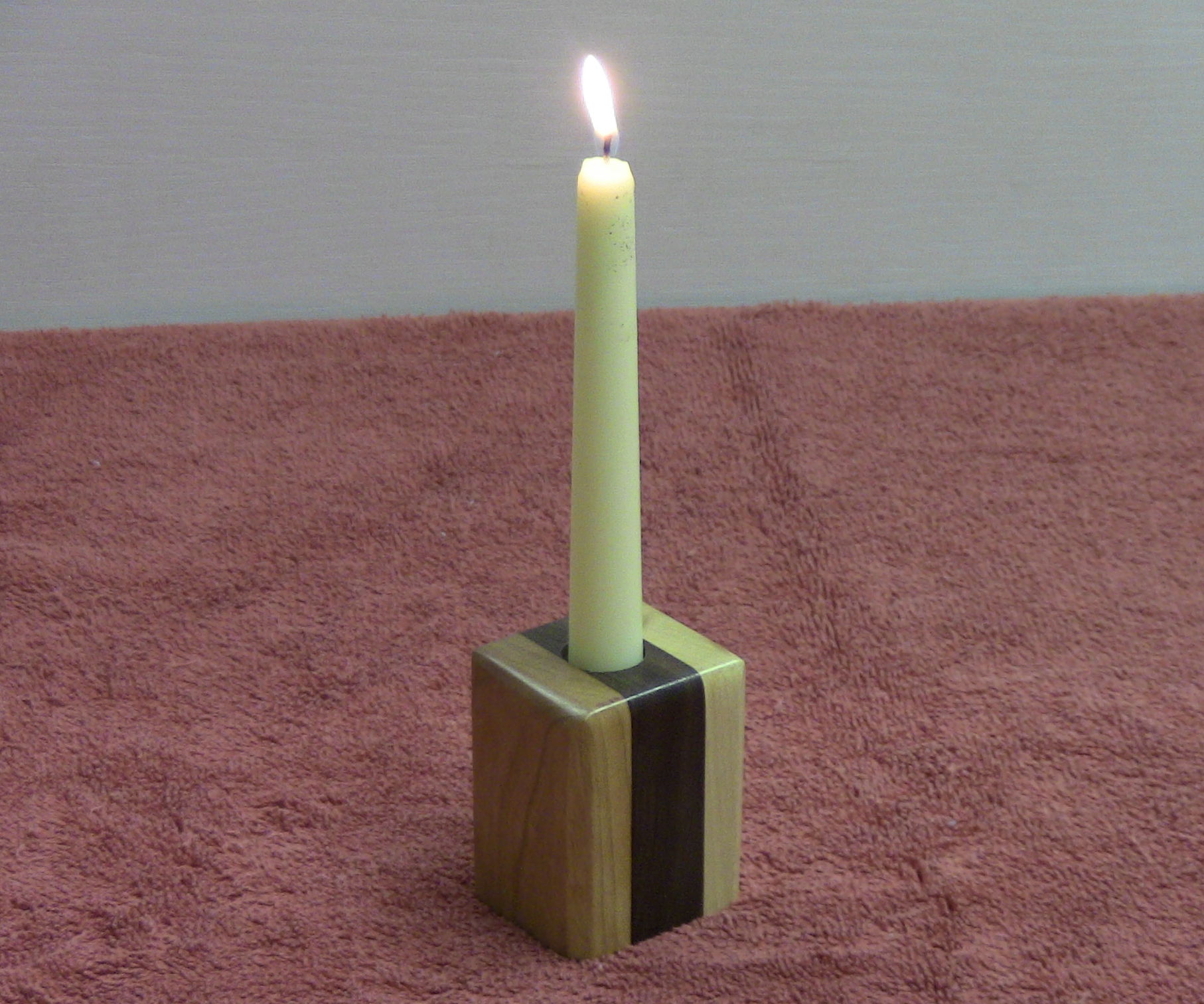 Wood Candlestick Holder - Cheap, Quick