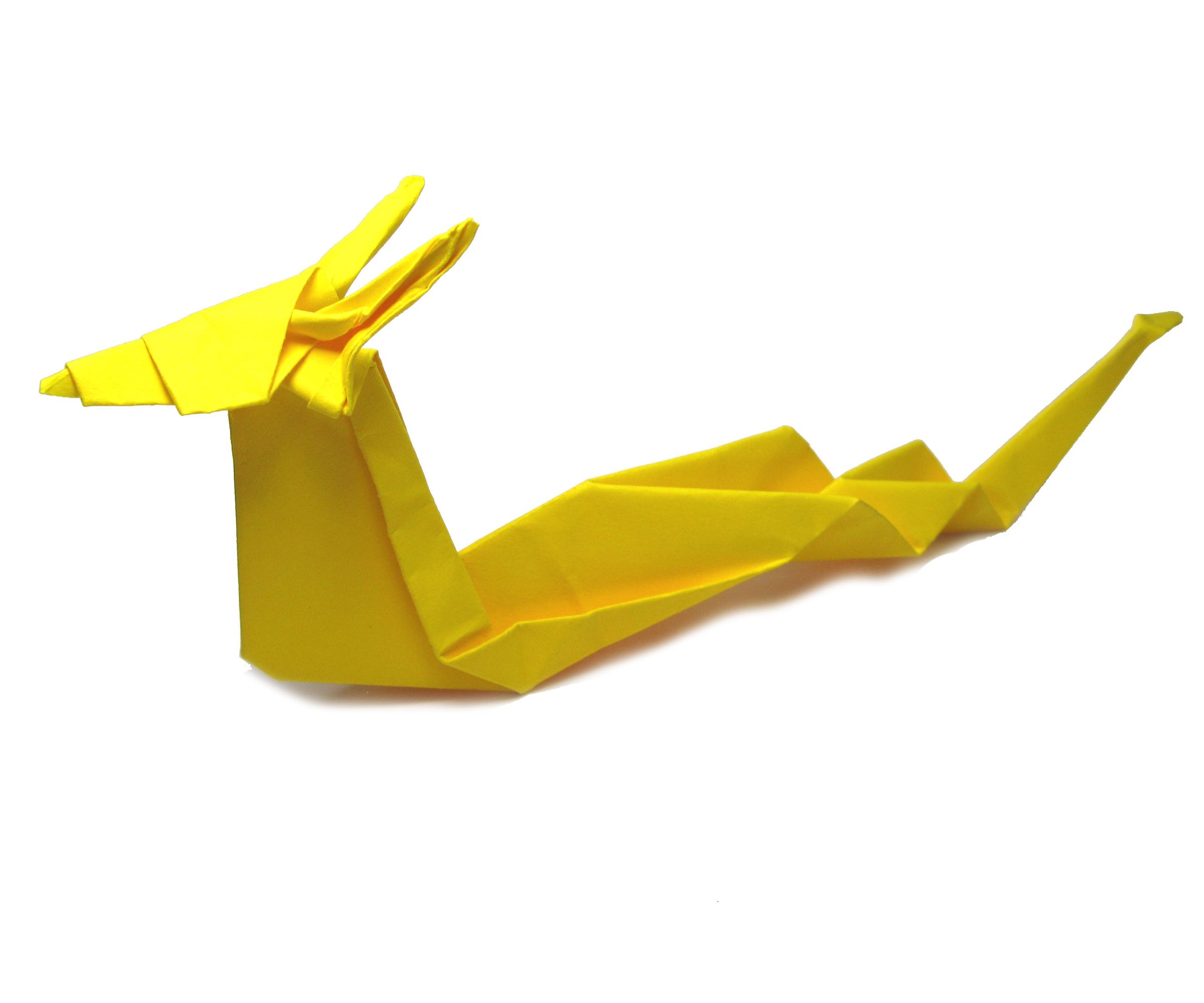 Origami Dragon Tutorial (Akira Yoshizawa) 