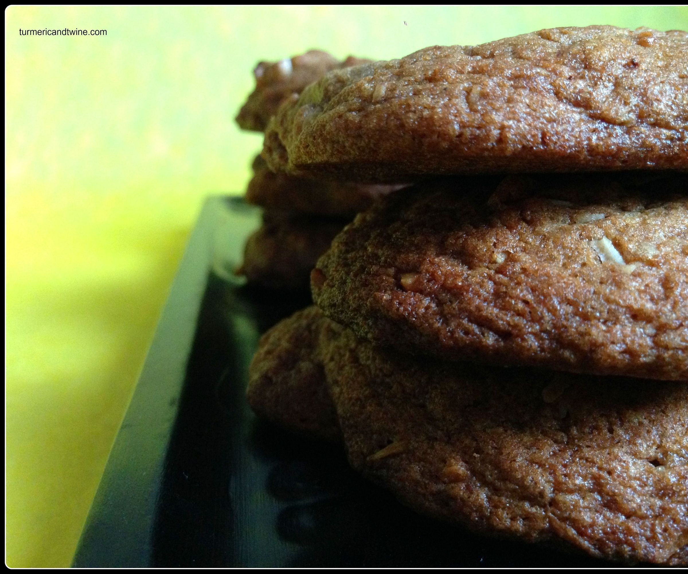 Candied Ginger Cocoa Nib Cookies With Nuts 
