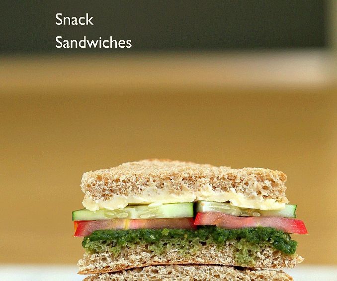 Easy Mint Salad Sandwich - Low calorie hunger filler