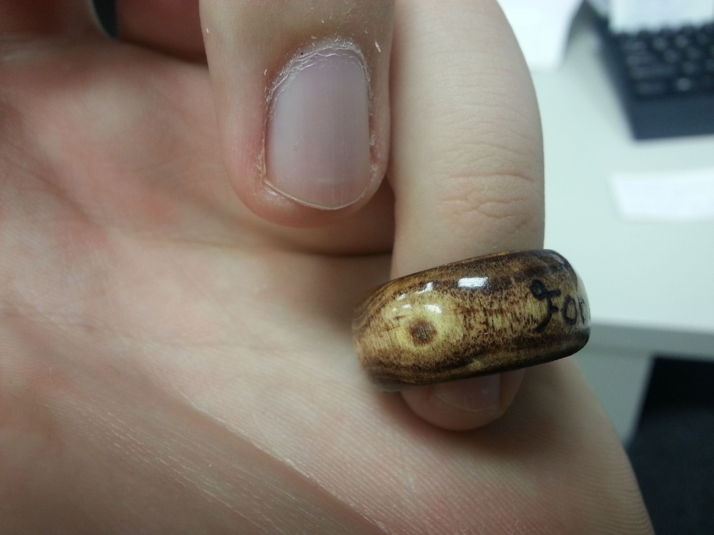 Hand-crafted Wooden Ring From Fallen Wood