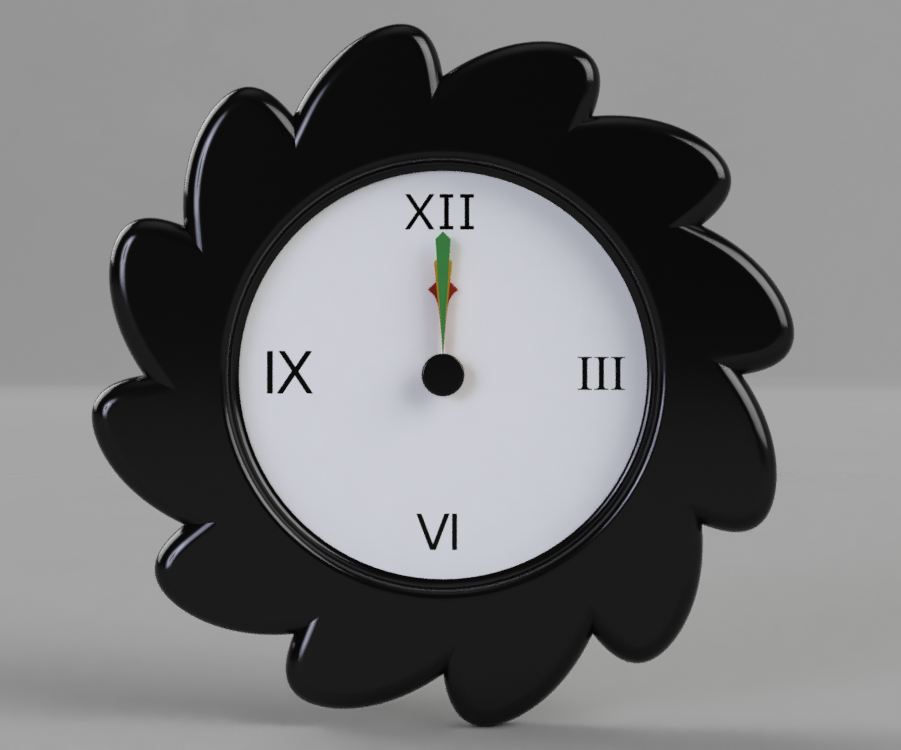 The Flower Clock: Made in Fusion 360