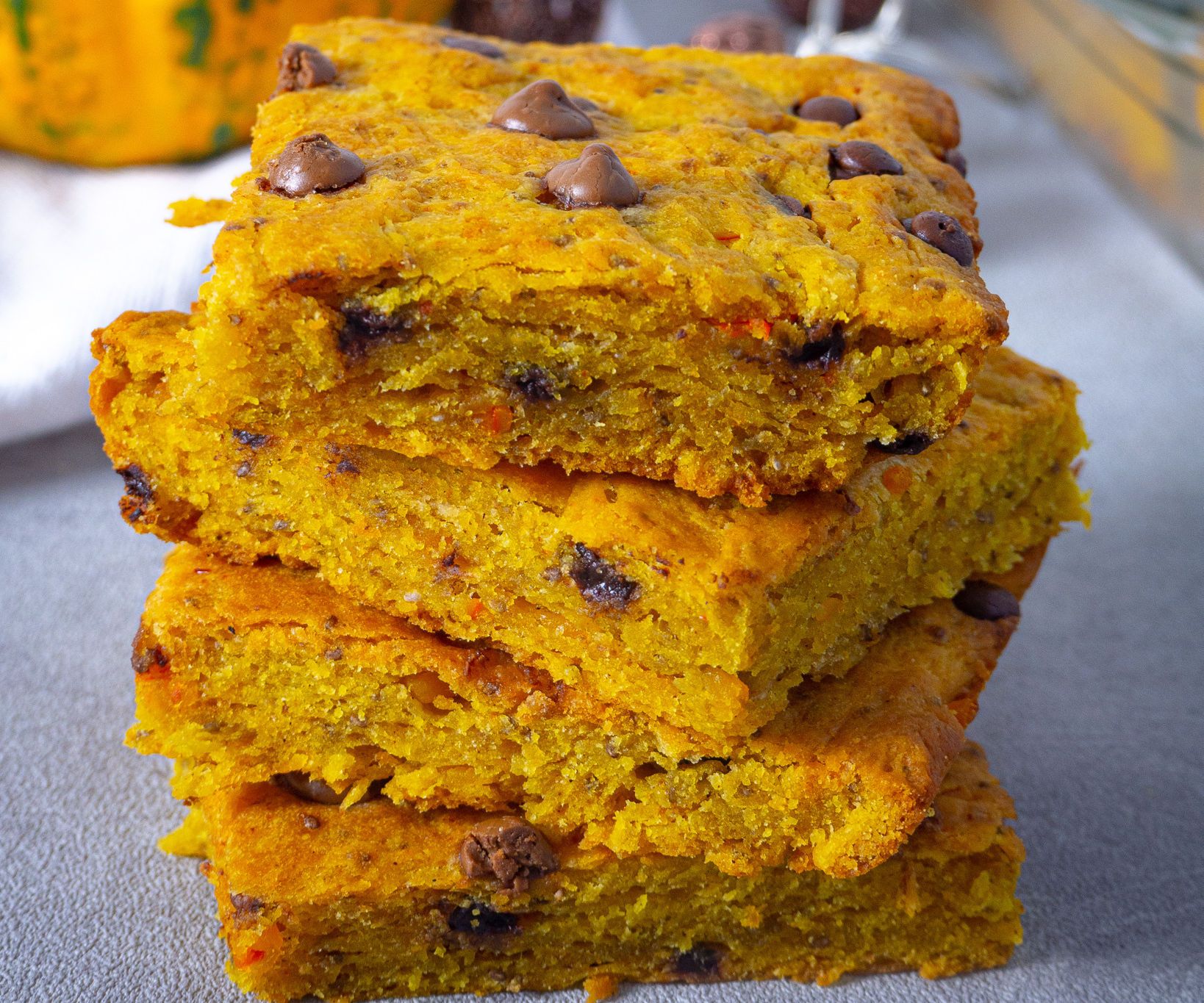 Pumpkin Bars With Chocolate Chips