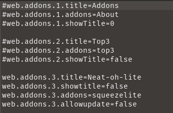 Configure Our Addon