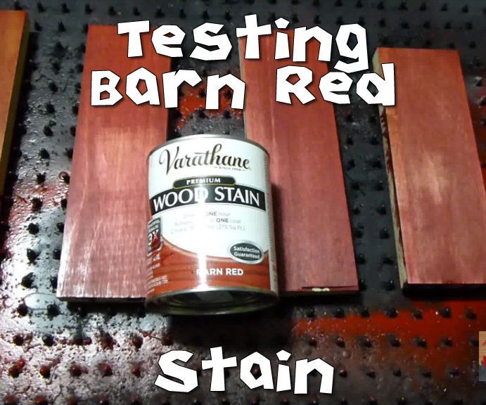 Testing Barn Red Stain